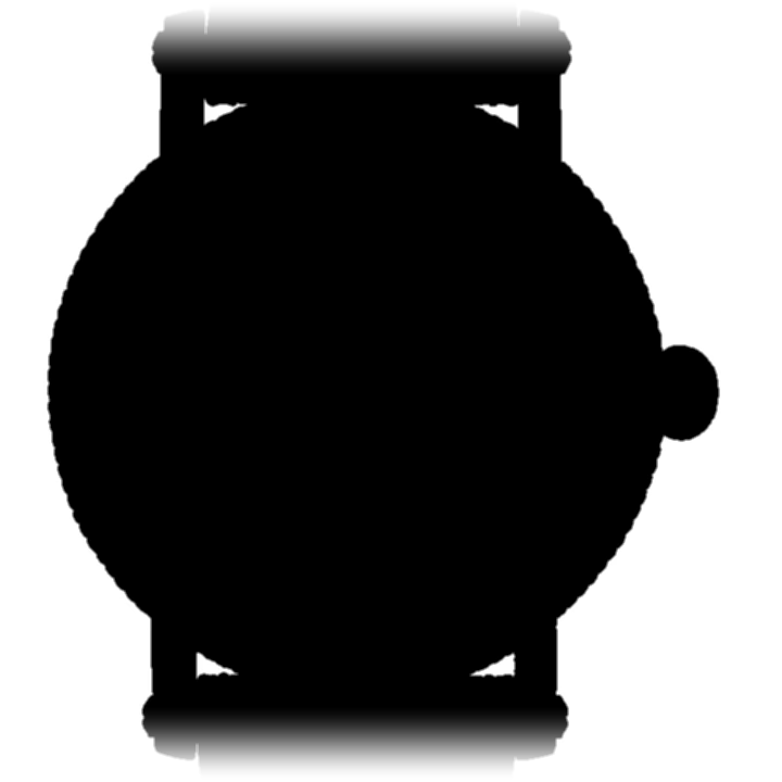 Amor Vincit Omnia, blacked out until its dial is shown